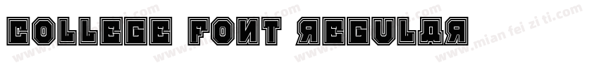 College Font Regular字体转换